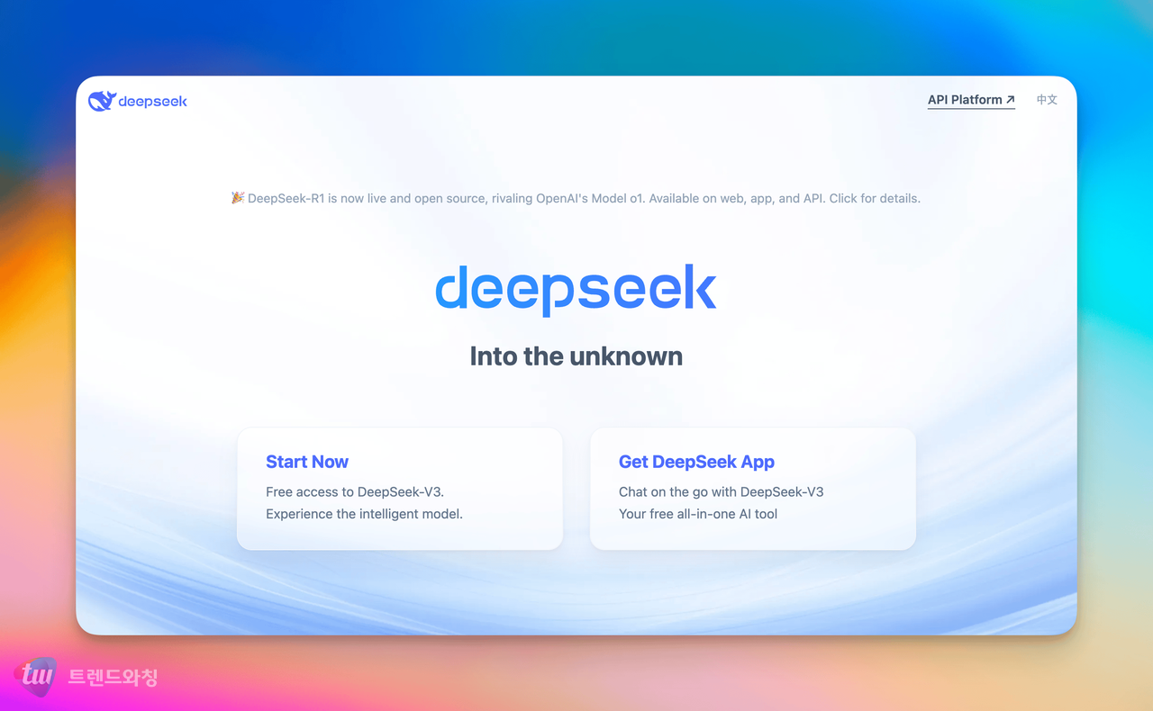 (이미지=DeepSeek 웹사이트 캡쳐)